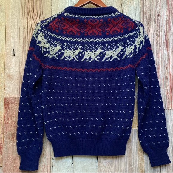 Filene’s Vintage Reindeer Sweater XS - Picture 4 of 6